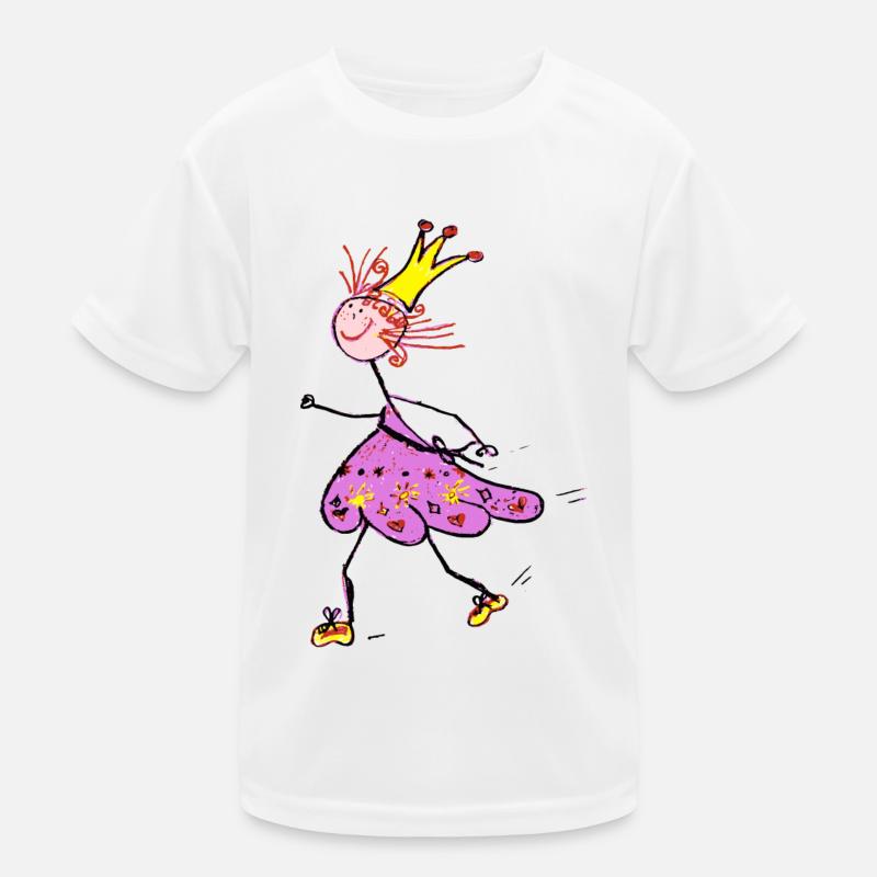 Lauf Prinzessin Kinder Funktions-T-Shirt