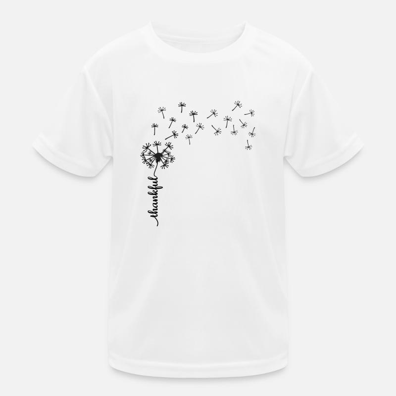 Dankbares Löwenzahn-Design Kinder Funktions-T-Shirt