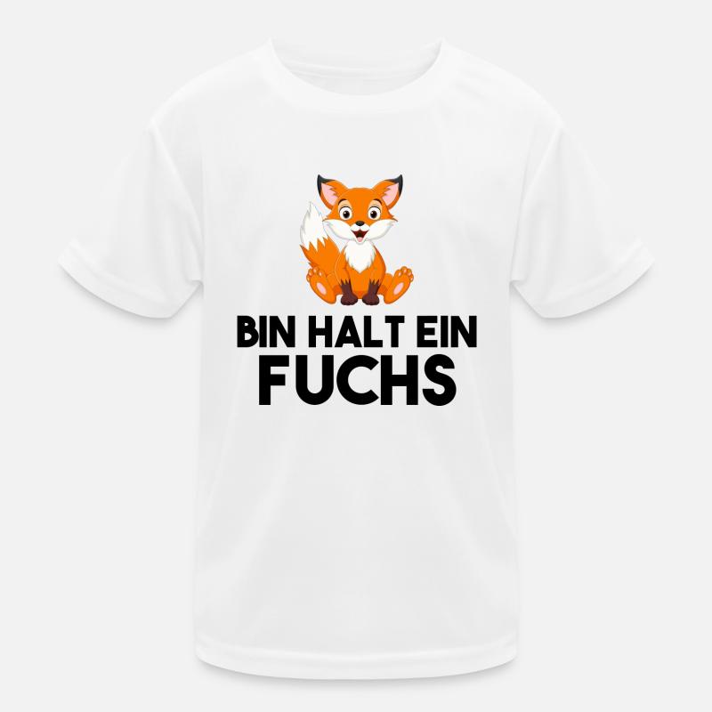 Bin Halt Ein Fuchs - Kinder Funktions-T-Shirt - Weiß
