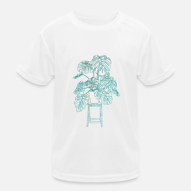 Monstera Kinder Funktions-T-Shirt