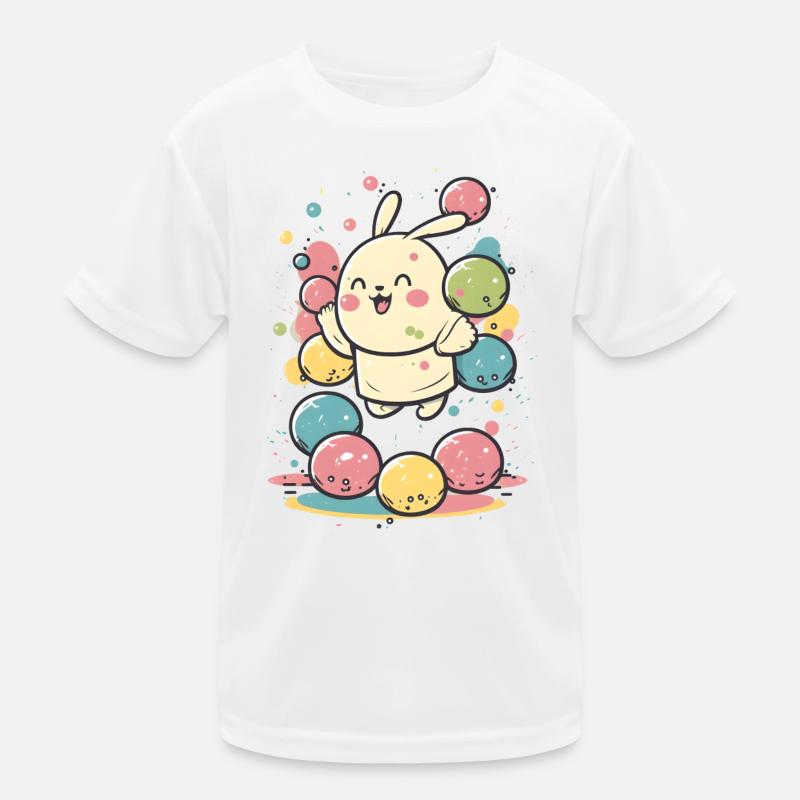 Easter with colorful eggs Kids Functional T-Shirt