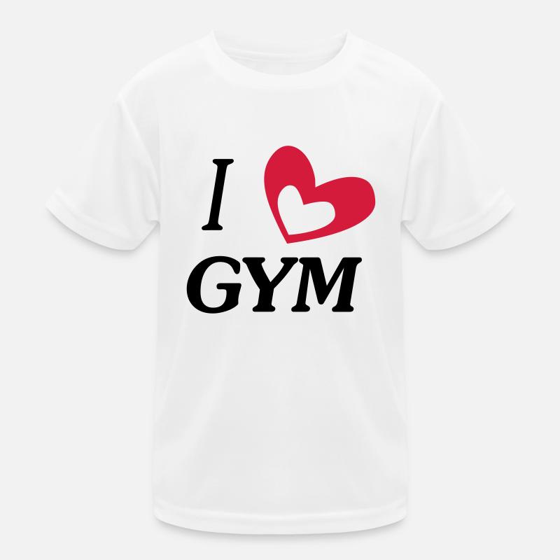i love gym Kinder Funktions-T-Shirt