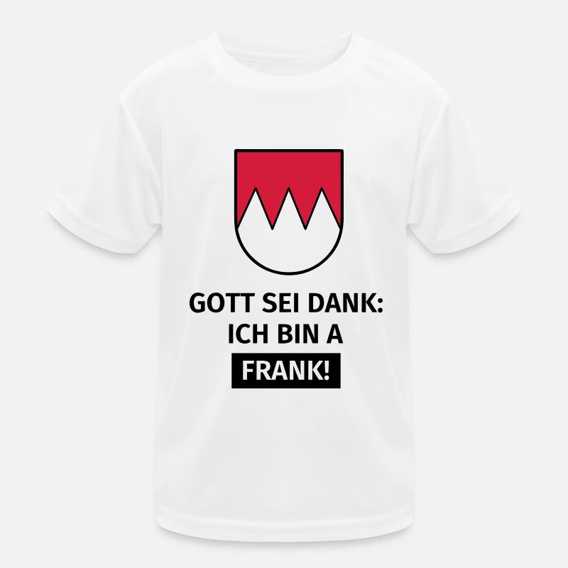 Gott sei Dank ich bin a Frank Kinder Funktions-T-Shirt