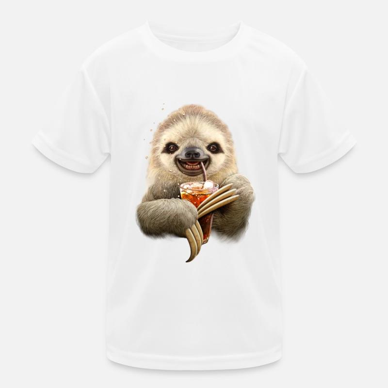 SLOTH & SOFT DRINK Kinder Funktions-T-Shirt