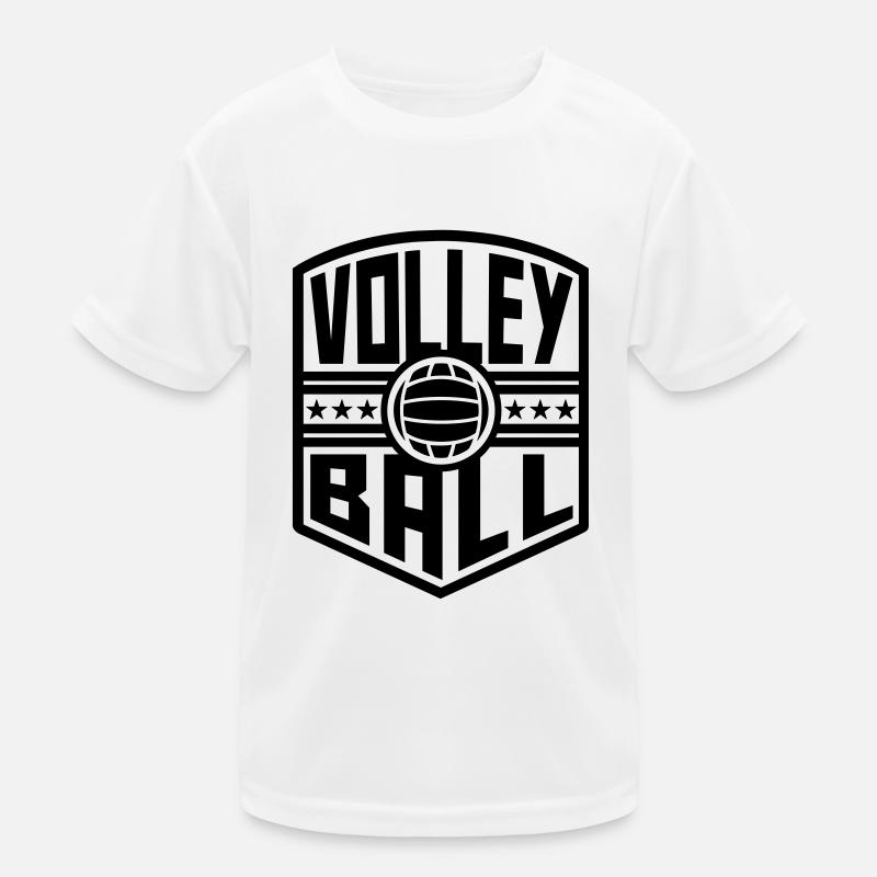 Volleyball (crest) Kids Functional T-Shirt