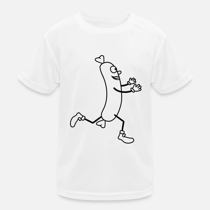 little wuerstchen run happily embrace love Kids Functional T-Shirt