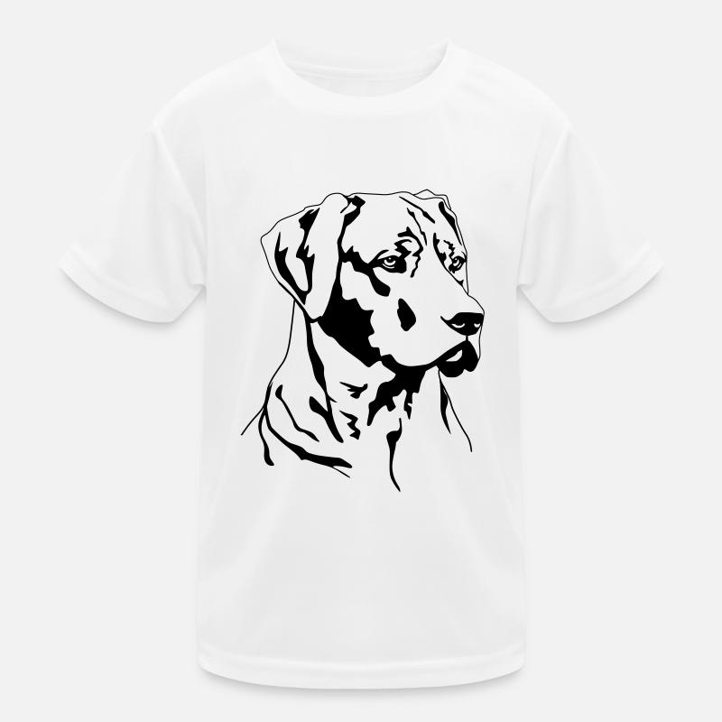 Rhodesian Ridgeback head Kids Functional T-Shirt