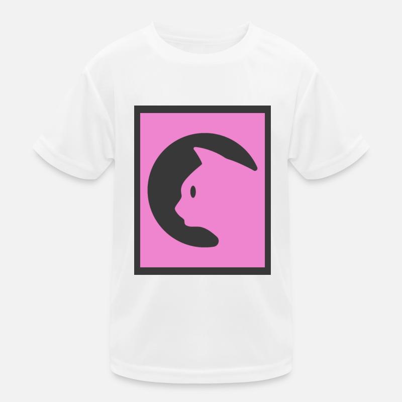 Pink Cat Kids Functional T-Shirt