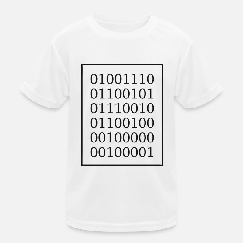 Nerd? In binary language Kids Functional T-Shirt