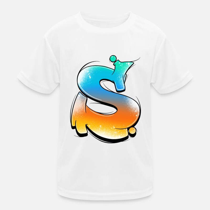 Lettre graffiti S T-shirt sport Enfant