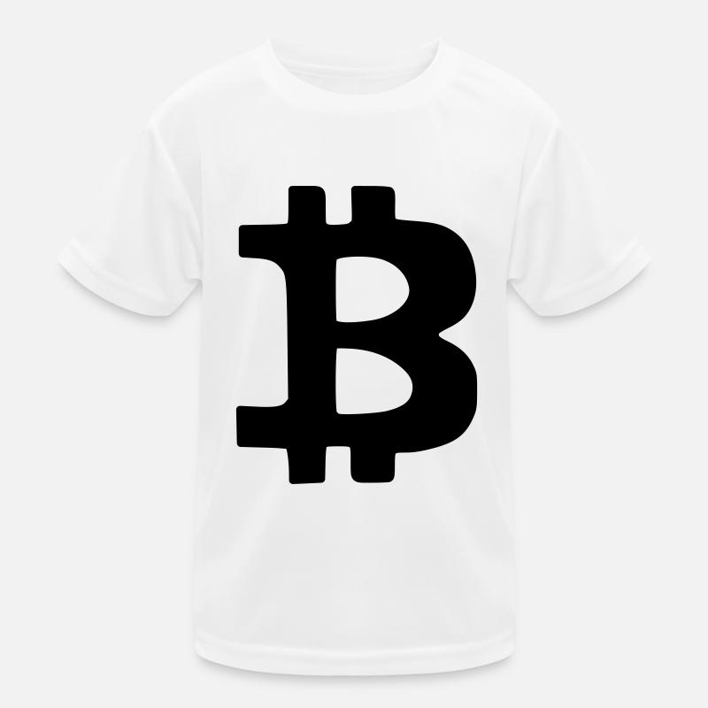 Bitcoin Krypto Währung virtuellen Lebens Vector Kinder Funktions-T-Shirt