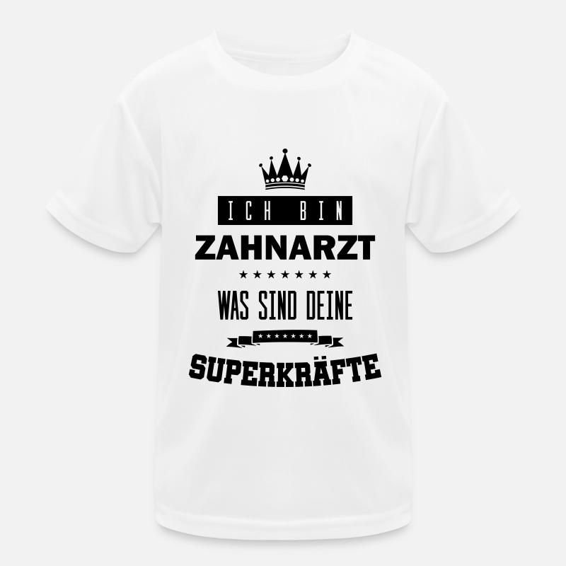 zahnarzt superkräfte Kinder Funktions-T-Shirt