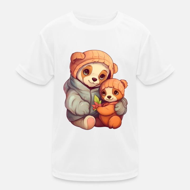Maman et bébé ours T-shirt sport Enfant