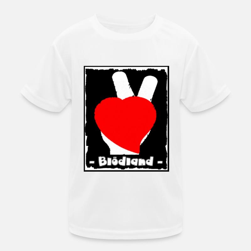 Blödländchen - Kinder Funktions-T-Shirt - Weiß