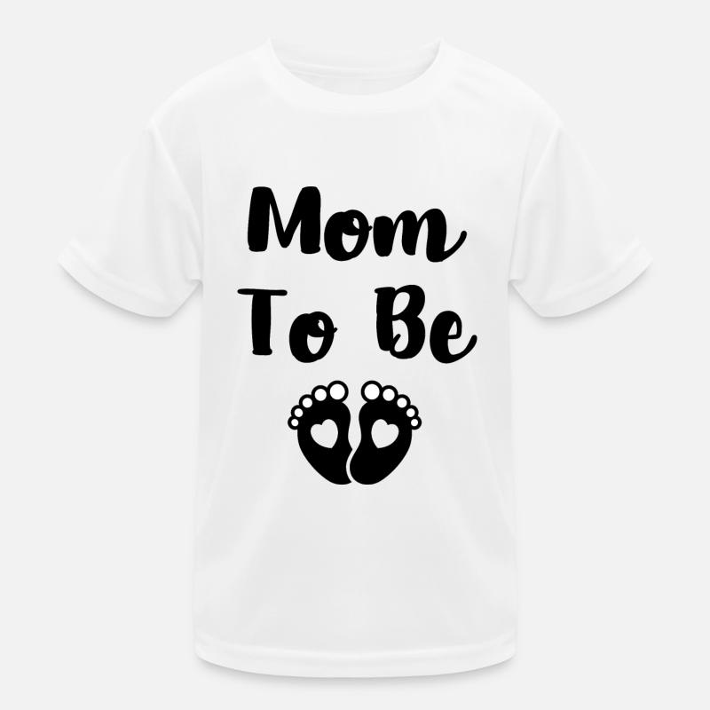 werdende Mama Kinder Funktions-T-Shirt
