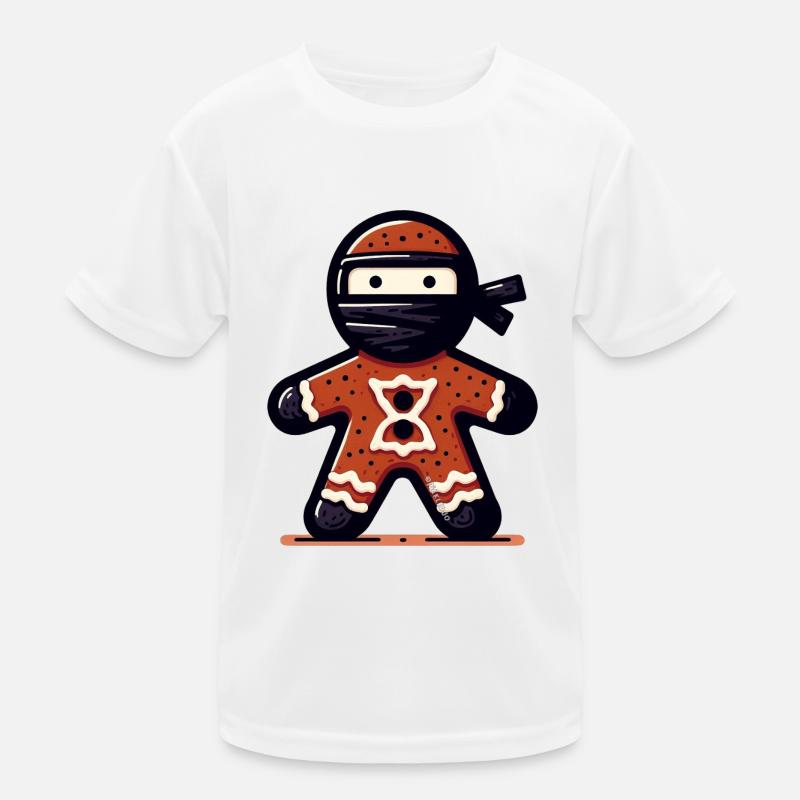 Ninjabread Mann Kinder Funktions-T-Shirt
