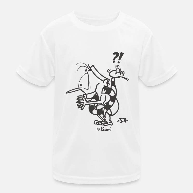Kurti Snake - Kids Functional T-Shirt - white