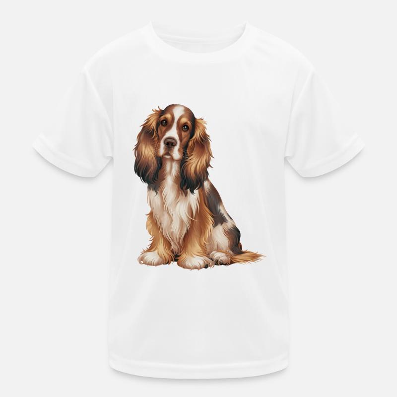 American Cocker Spaniel Dog Kids Functional T-Shirt