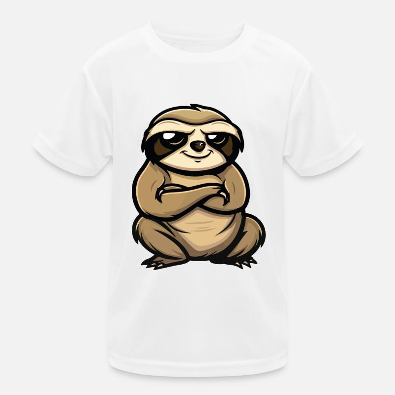 faultier Kinder Funktions-T-Shirt