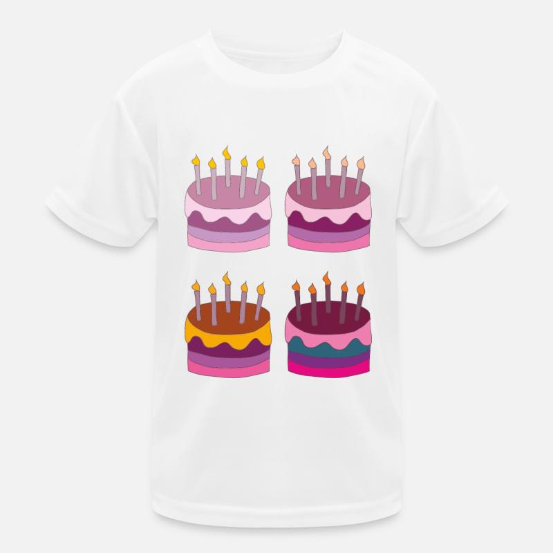 torte 4fach Kinder Funktions-T-Shirt