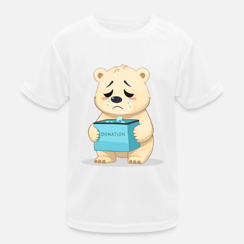 Eisbären Retten Kinder Funktions-T-Shirt
