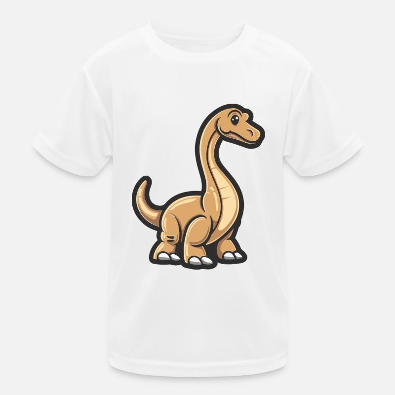 Dinosaurier brontosaurus Comic Kinder Funktions-T-Shirt