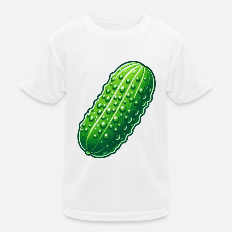 Große Gurke Kinder Funktions-T-Shirt