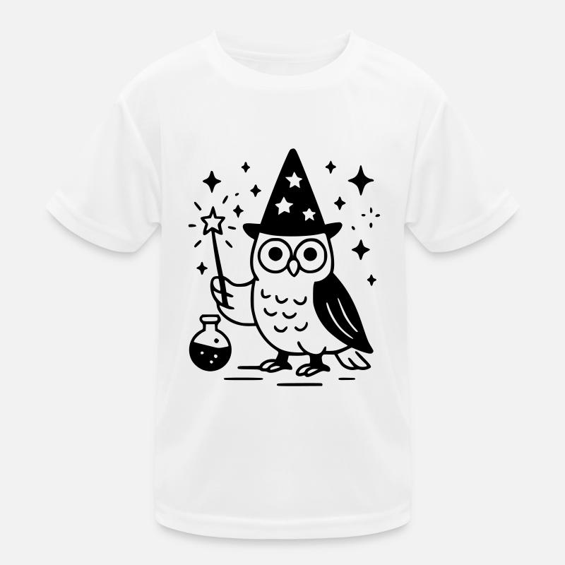 Der Eulenzauberer Kinder Funktions-T-Shirt