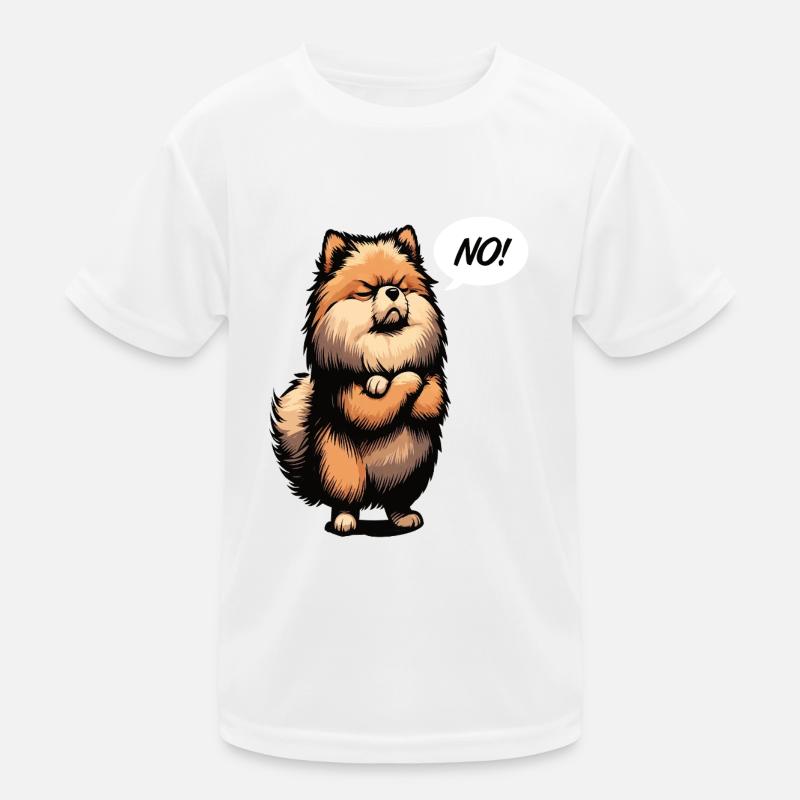 Pas de Spitz nain de Poméranie Spitz Nain Porte-Spitz T-shirt sport Enfant
