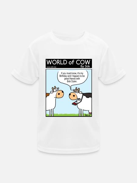 Bob Dylan's Friend - Kids Functional T-Shirt - white