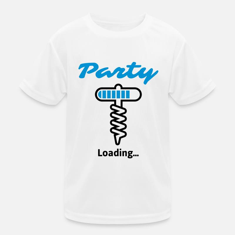 Party Loading ... - Kids Functional T-Shirt - white