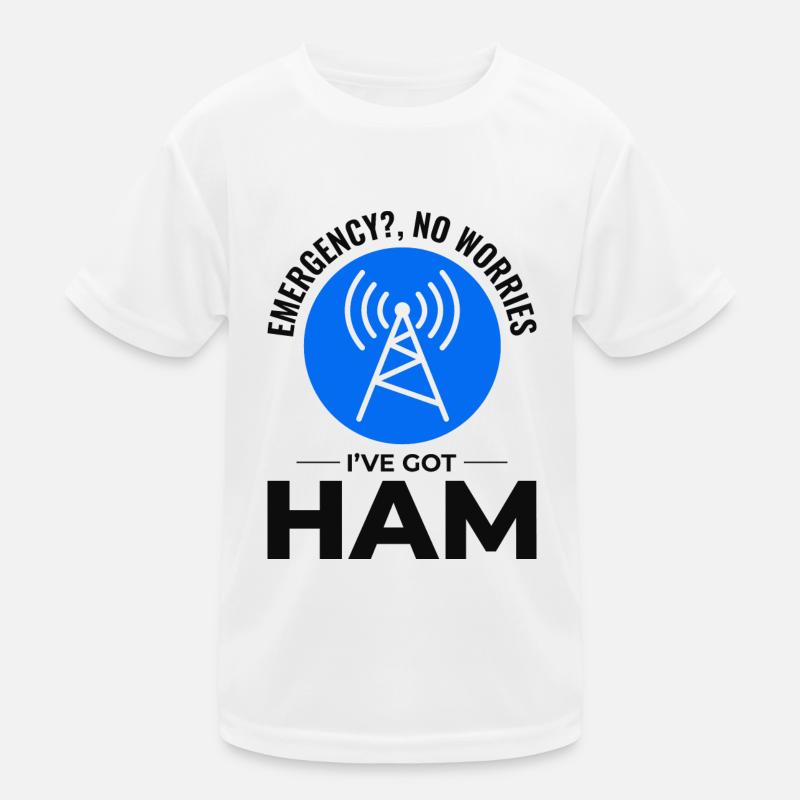 Frequenz der Funkwellen des Amateurfunkers Kinder Funktions-T-Shirt