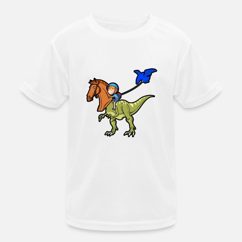 Dino T-Rex Schule Schüler Drache Geschenkidee Kinder Funktions-T-Shirt