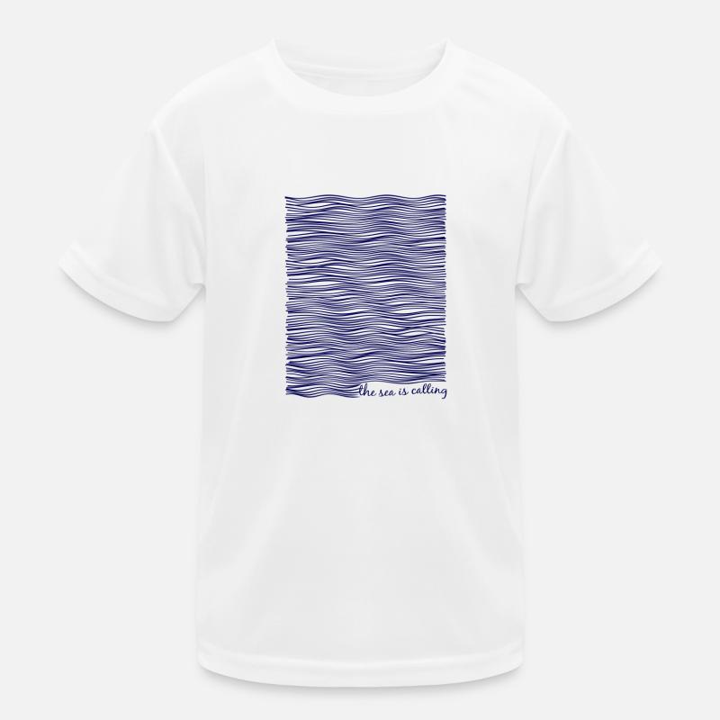 the sea is calling Kids Functional T-Shirt
