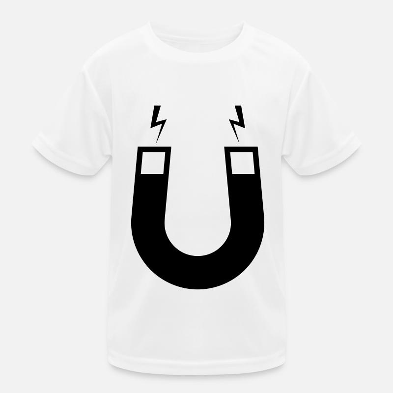Horseshoe magnet Kids Functional T-Shirt