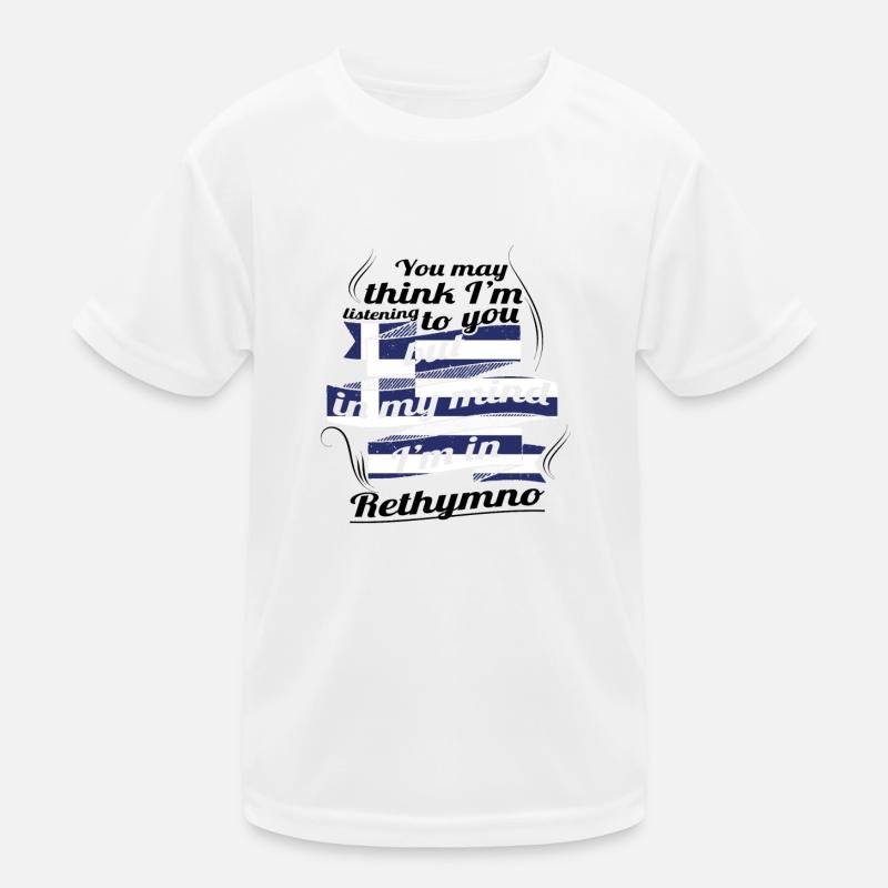 LOCATION DE VACANCES DE VOYAGE EN GRECE EN Grèce Rethymno T-shirt sport Enfant