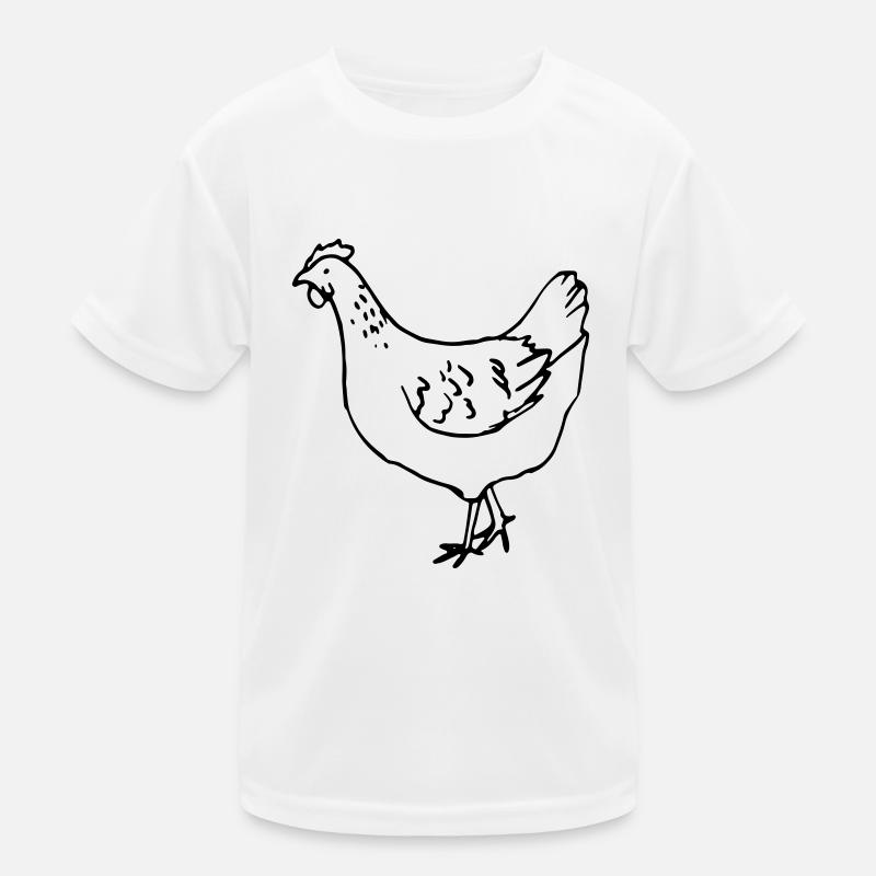 Chicken - hen Kids Functional T-Shirt