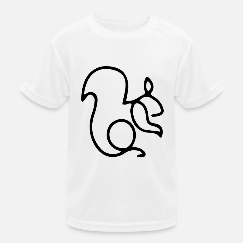 Einschnadiges Eichhörnchen Kinder Funktions-T-Shirt