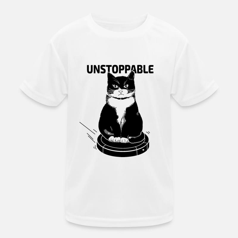 Unstoppable cat Kids Functional T-Shirt