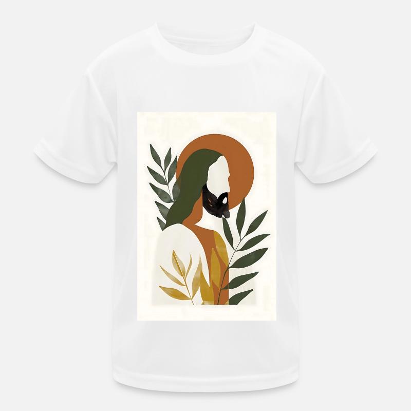 Boho Jesus Wall Art, Digital Download, Boho Kids Functional T-Shirt