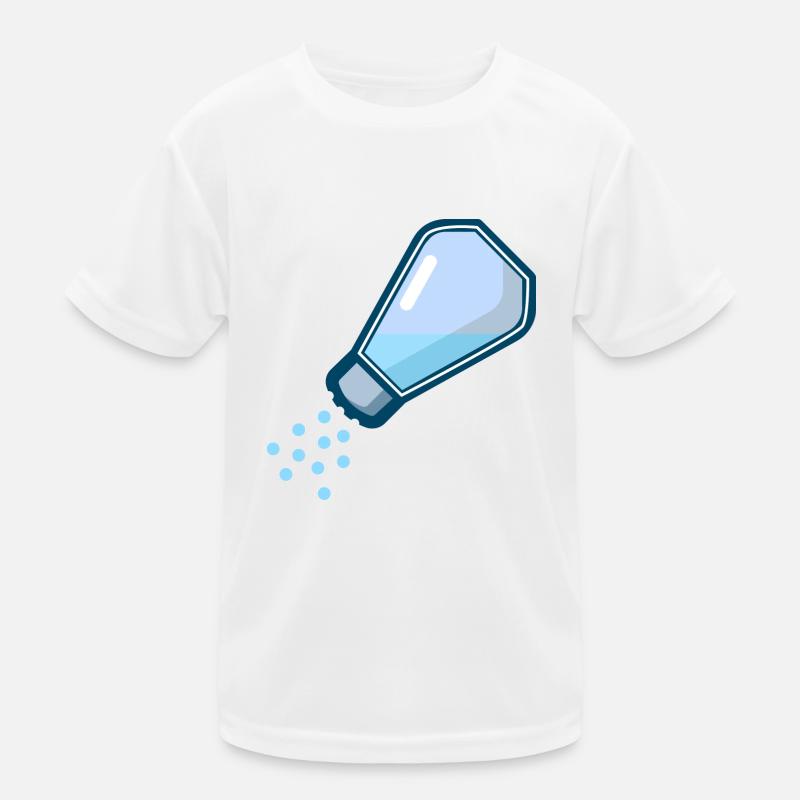 Salt shaker food chef kitchen - Kids Functional T-Shirt - white