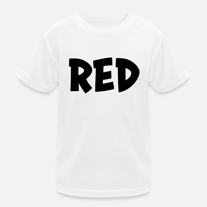 Die Farbe Rot Kinder Funktions-T-Shirt
