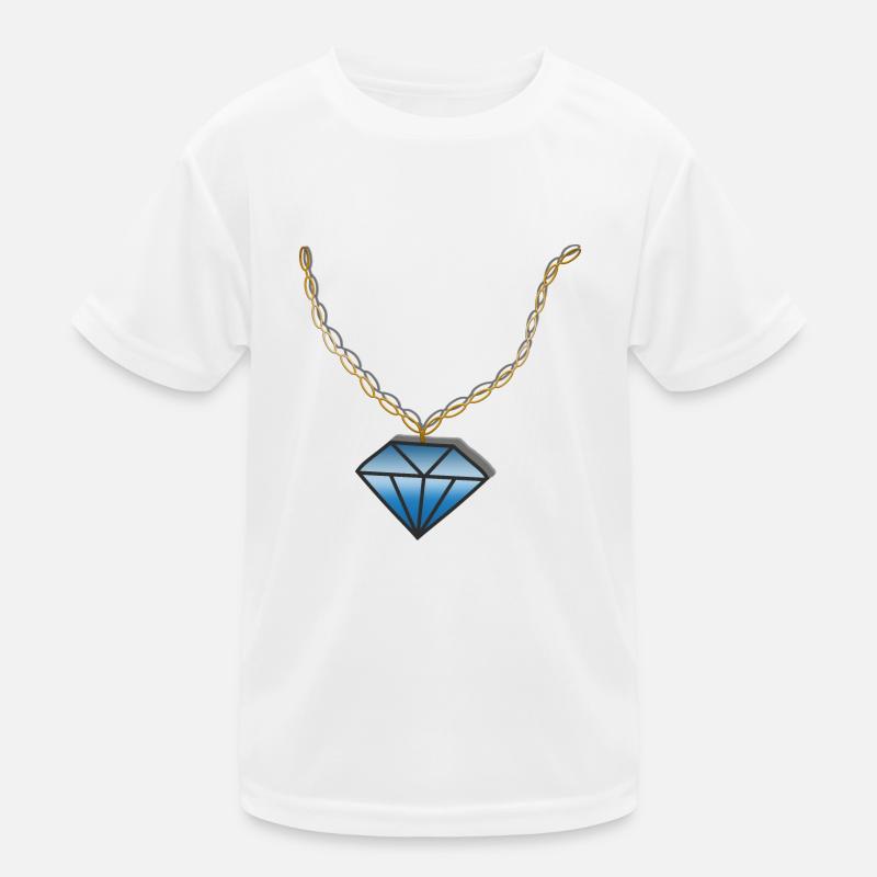 Chain Diamond Kids Functional T-Shirt