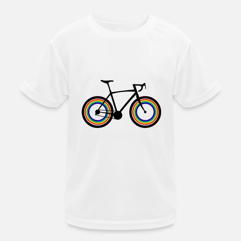 Bicycle - Kids Functional T-Shirt - white