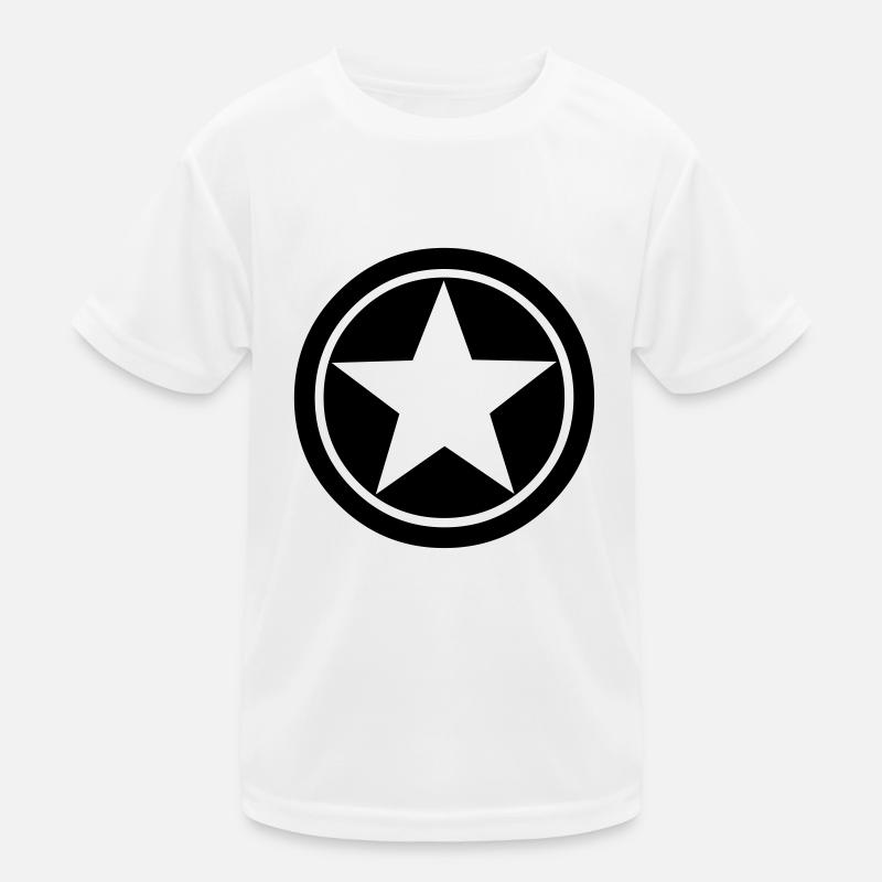 Star Circle icon Kids Functional T-Shirt