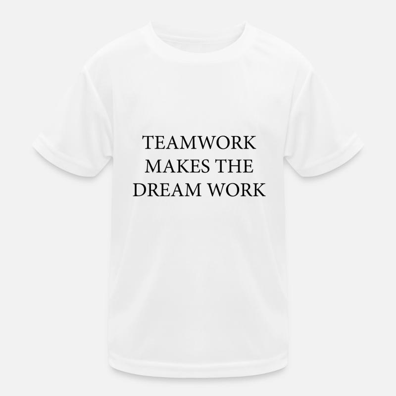 Travail d'équipe rêve travail T-shirt sport Enfant