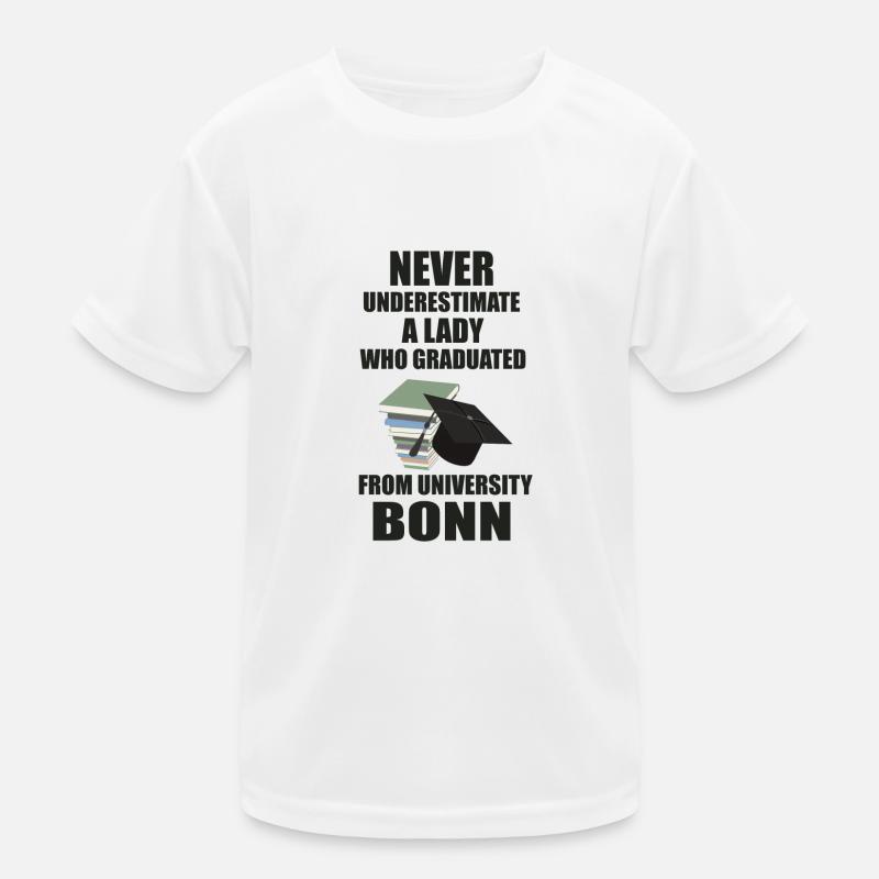 Never Underestimate a Lady - University Bonn Kinder Funktions-T-Shirt
