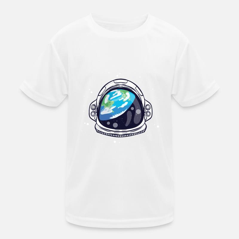 Astronaut helmet space fun all outer space Galaxy Kids Functional T-Shirt