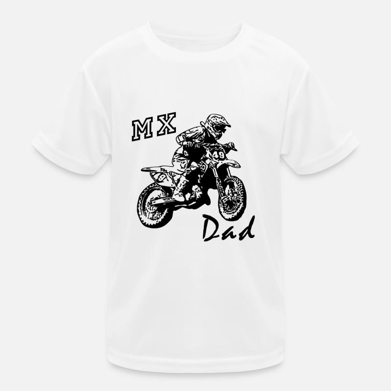 mx dad - Kids Functional T-Shirt - white
