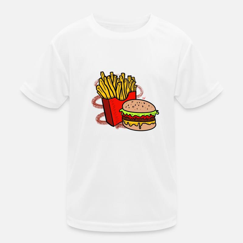 Frites et burger T-shirt sport Enfant